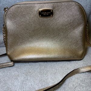 Michael Kors Metallic Gold Crossbody Bag